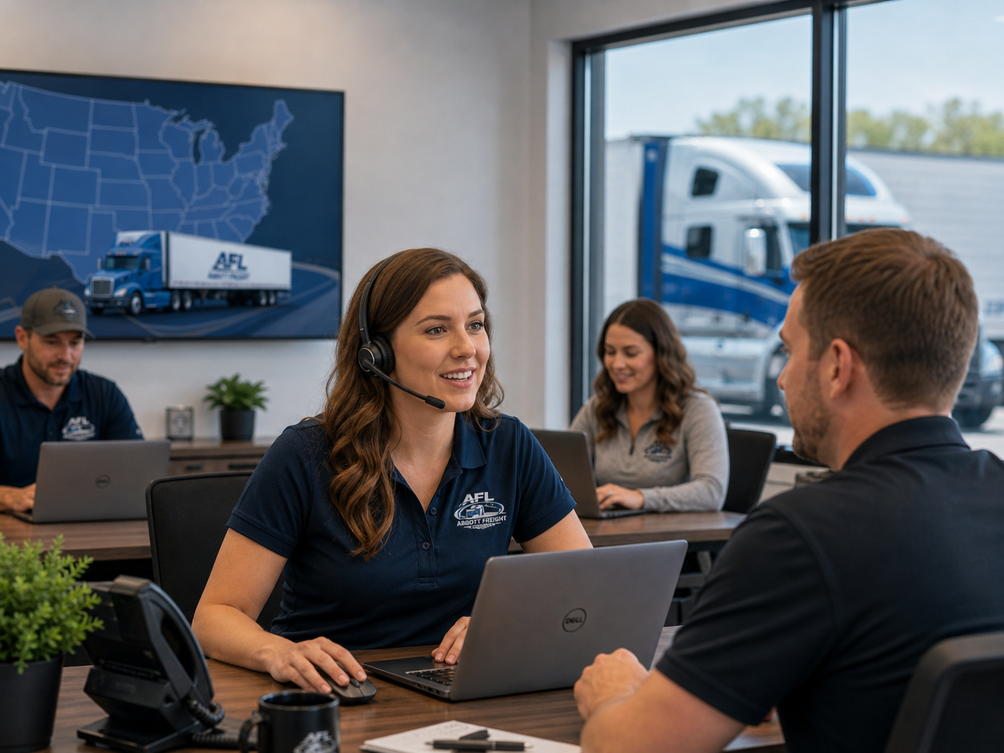 Customer support for freight brokerage clients